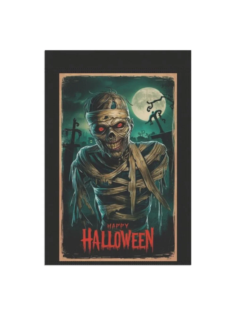 Halloween Mummy Garden Flag Spooky Outdoor Decor